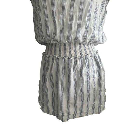 RAILS White Blue Striped Drop Waist Dress Size Medium - Picture 4 of 6